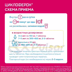 Cycloferon™ Enteric-Coated Tablets 150Mg, 10Pcs Buy Online 23 Cycloferon™ Enteric-Coated Tablets 150Mg, 10Pcs Buy Online 22