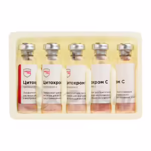 Cytochrome C Lyophilisate For Injection 10Mg, 5 Vials Buy Online 11