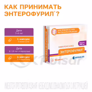 Enterofuril™ Capsules 200Mg, 16Pcs Buy Online 11