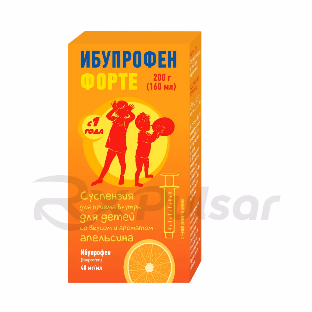 Ibuprofen-Forte-40Mg-Ml-Suspension-160Ml_1 Ibuprofen Forte Oral Suspension 40Mg/Ml (160Ml) Orange Flavor, 200G, Vial 1Pc Buy Online 1