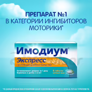 Imodium™ Express Lyophilisate Tablets 2Mg, 6Pcs Buy Online 23
