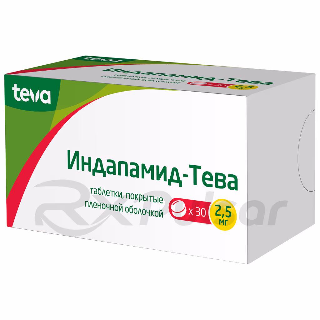 Indapamide-Teva-2_5Mg-Tablets_1 Indapamide-Teva™ Tablets 2.5Mg, 30Pcs Buy Online 1