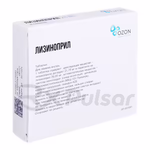 Lisinopril Tablets 20Mg, 30Pcs Buy Online 10