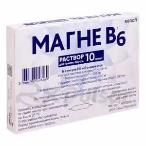 Magne B6™ Oral Solution 100Mg+10Mg (10Ml), 10 Ampoules Buy Online 8