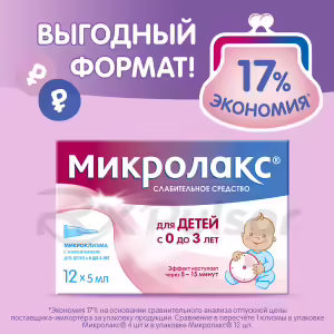 Microlax™ Rectal Solution 5Ml, For Children 0-3 Years, 12Pcs Buy Online 23