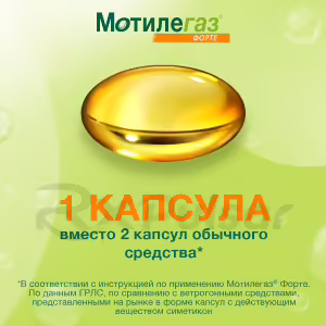 Motilegaz™ Forte Capsules 120Mg, 40Pcs Buy Online 24