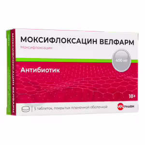 Moxifloxacin Velfarm™ Tablets 400Mg, 5Pcs Buy Online 8