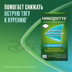 Nicorette™ Medicated Chewing Gum Icy Mint 2Mg, 30Pcs Buy Online 19