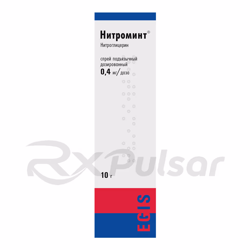 Nitromint-0_4Mg-Spray-10G_1 Nitromint™ Sublingual Metered-Dose Spray 0.4Mg/Dose (10G), 180 Doses Buy Online 1