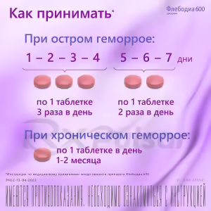 Phlebodia™ 600 Tablets 600Mg, 18Pcs Buy Online 14