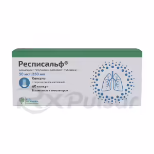 Respisalf™ Capsules With Inhalation Powder 50Mcg+250Mcg/Dose, 60Pcs Buy Online 4