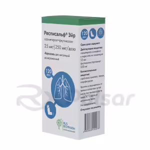 Respisalf™ Air Metered-Dose Aerosol For Inhalation 25Mcg+250Mcg/Dose (120 Doses), 1Pc Buy Online 8