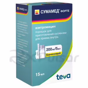 Sumamed™ Forte Banana Flavor Powder For Oral Suspension 200Mg/5Ml, 16.74G, 1Pc Buy Online 11