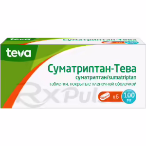 Sumatriptan-Teva™ Tablets 100Mg, 6Pcs Buy Online 9 Sumatriptan-Teva™ Tablets 100Mg, 6Pcs Buy Online 8