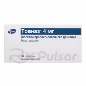 Toviaz™ Prolonged-Release Tablets 4Mg, 28Pcs Buy Online 5 Toviaz™ Prolonged-Release Tablets 4Mg, 28Pcs Buy Online 4