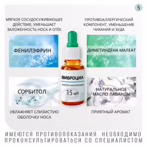 Vibrocil™ Nasal Drops 0.25Mg/Ml+2.5Mg/Ml (15Ml), 1Pc Buy Online 26