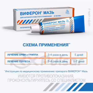 Viferon™ Ointment 40000Iu/G (12G), 1Pc Buy Online 16