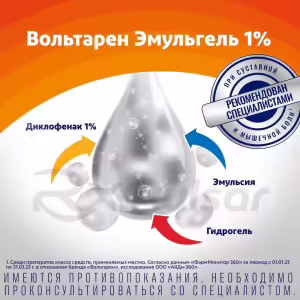 Voltaren™ Emulgel Topical Gel 1% (100G), 1Pc Buy Online 17