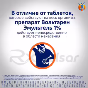 Voltaren™ Emulgel Topical Gel 1% (50G), 1Pc Buy Online 25