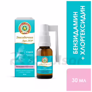 Zvezdochka™ Duo Lor Spray For Topical Use 1.5Mg/Ml+1.2Mg/Ml (30Ml), 1Pc Buy Online 8